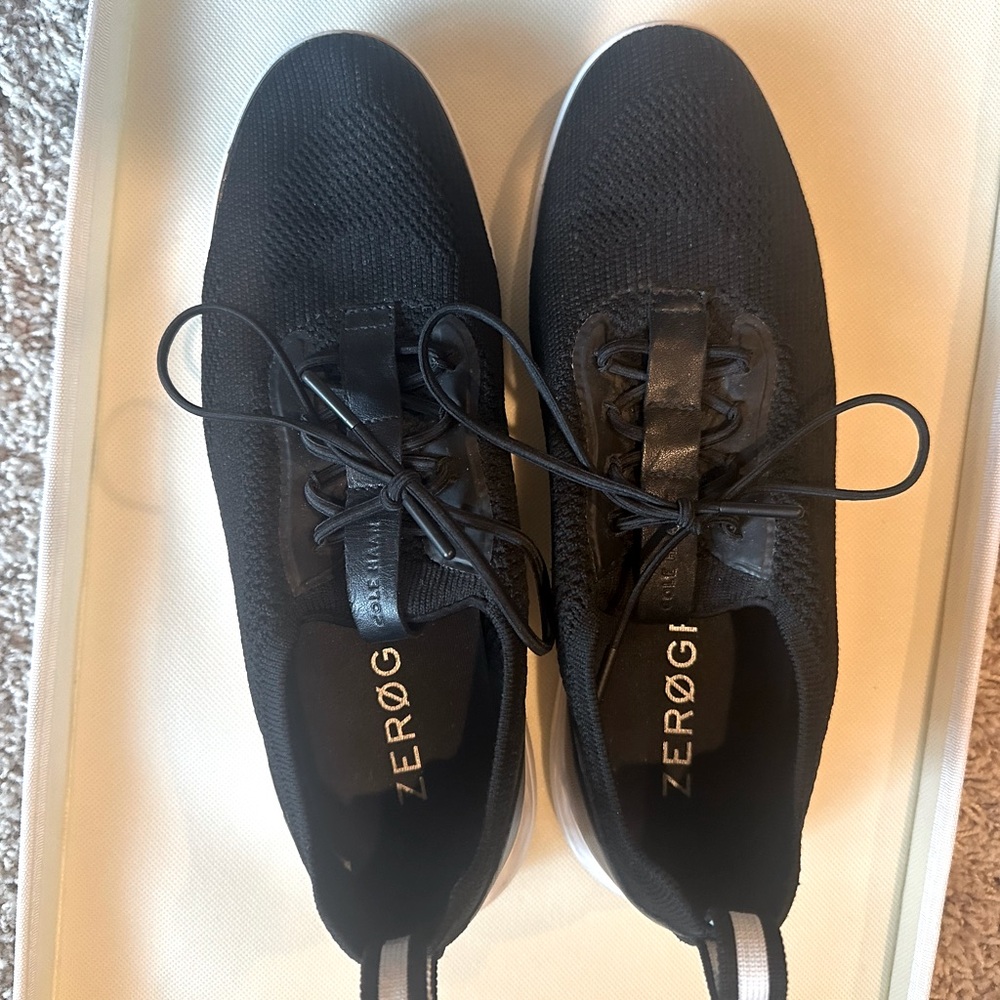 Cole Haan  black woman’s Zero Grande sneakers size 9B.